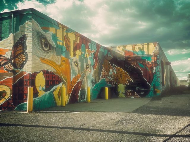 One of the murals in my neighborhood. #publicartwork