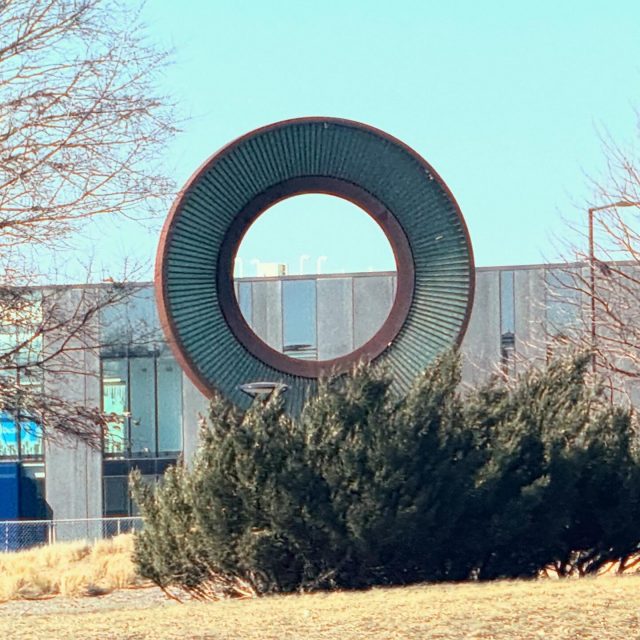 Seen today on the way to the Mall of America. I think of it as the “Bloomington Stargate”. (I don’t know what it’s really supposed to be or represent but I can’t see it as anything besides a Stargate.) #sculptures #publicart